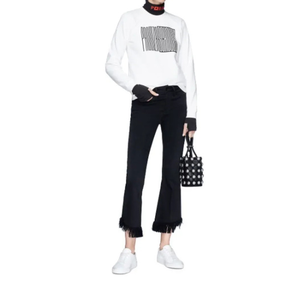 PROENZA SCHOULER PSWL GRAPHIC PRINT COTTON SWEATSHIRT - Picture 6 of 10